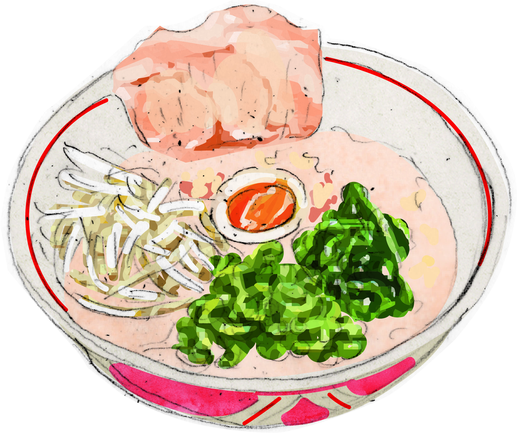 醤油ラーメン イラスト