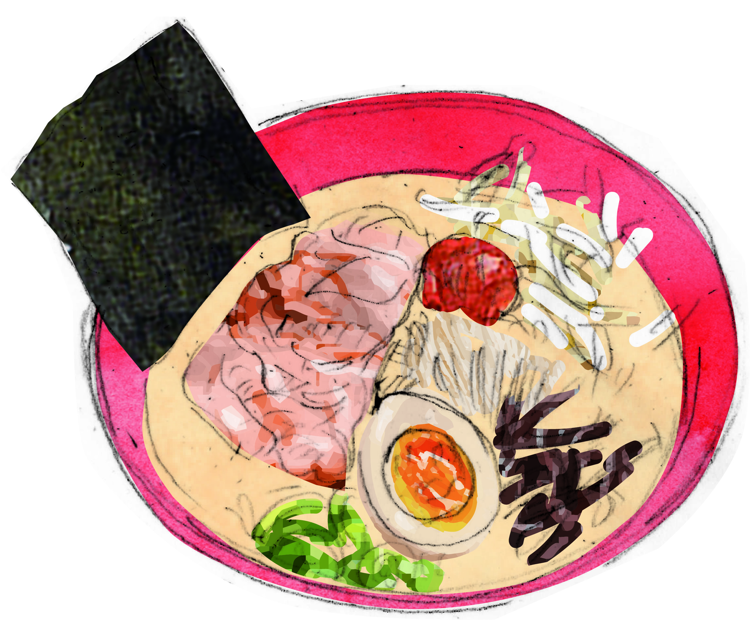 特製 あおいラーメン イラスト